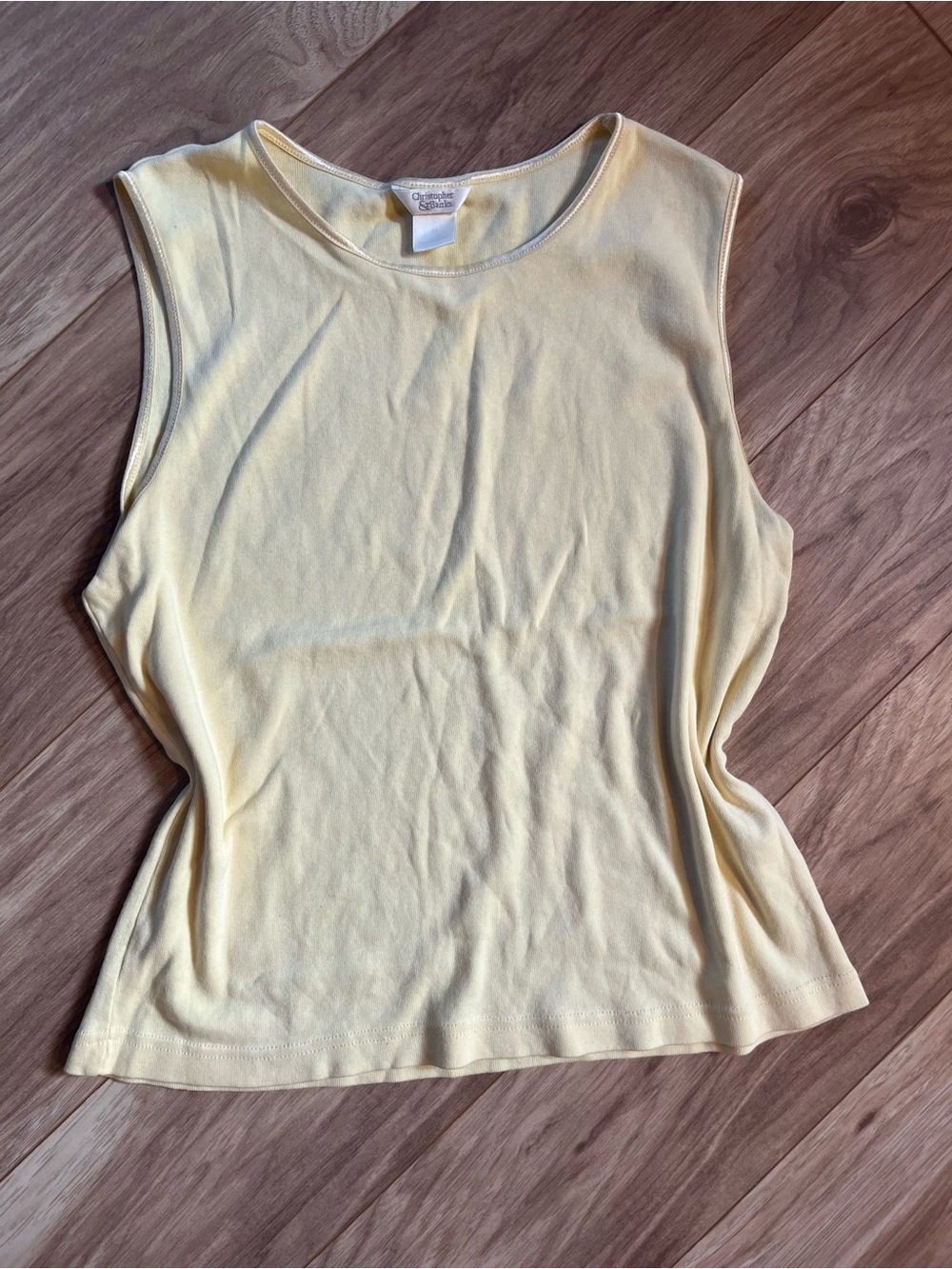 Vintage Christopher & Banks yellow tank top